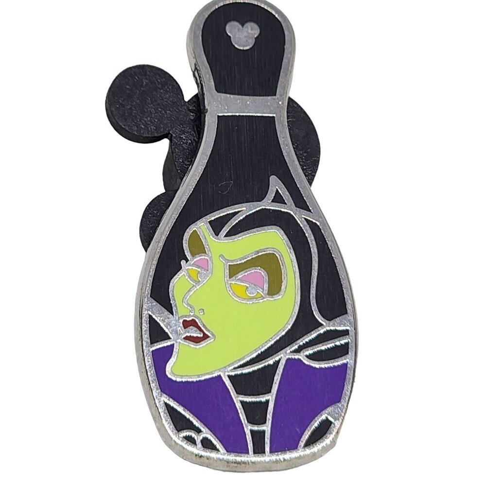 Rare 2008 Disney Villain Bowling Pin | Collectible Maleficent Pin for Fans